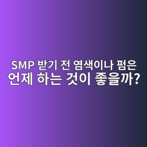 SMP 받기 전 염색이나 펌은 언제 하는 것이 좋을까? 1 smp ebb09beab8b0 eca084 ec97bcec8389ec9db4eb8298 ed8e8cec9d80 ec96b8eca09c ed9598eb8a94 eab283ec9db4 eca28bec9d84eab98c 1789040418
