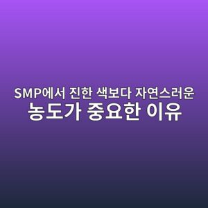 SMP에서 진한 색보다 자연스러운 농도가 중요한 이유 1 smpec9790ec849c eca784ed959c ec8389ebb3b4eb8ba4 ec9e90ec97b0ec8aa4eb9facec9ab4 eb868deb8f84eab080 eca491ec9a94ed959c ec9db4ec9ca0 1788963352